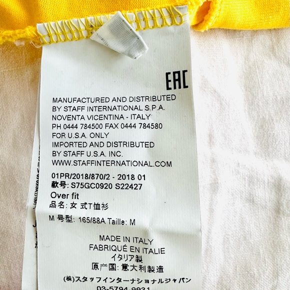 Dsquared2 Bad Scout t-shirt, Basic yellow, limited edition, Women’s size Medium - Picture 7 of 8